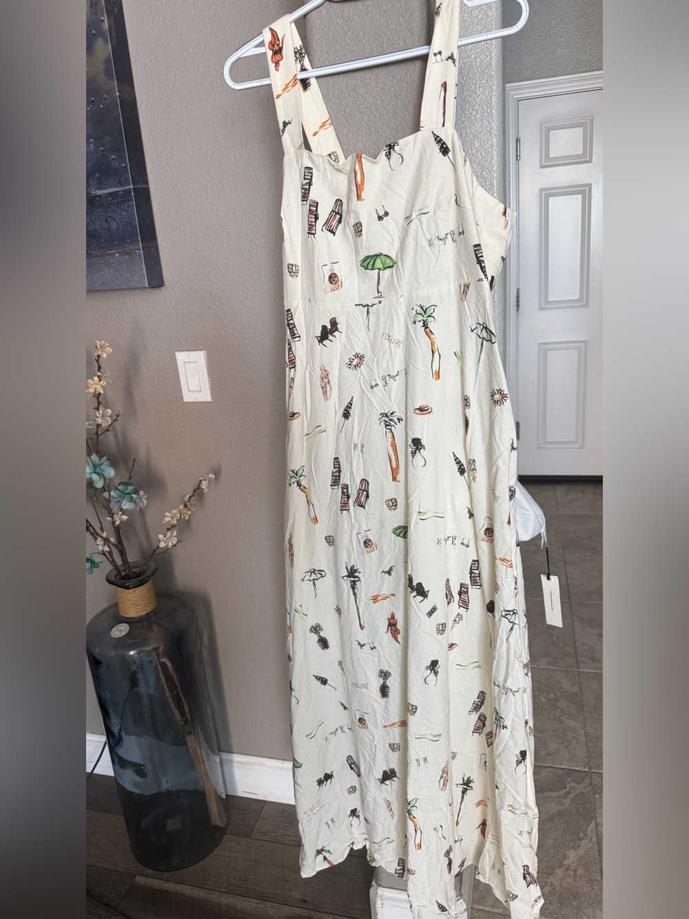 Commense Tie Back Casual Resort Dress,  XL - Picture 4 of 7